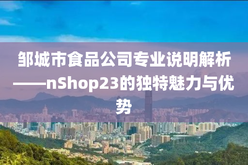 邹城市食品公司专业说明解析——nShop23的独特魅力与优势