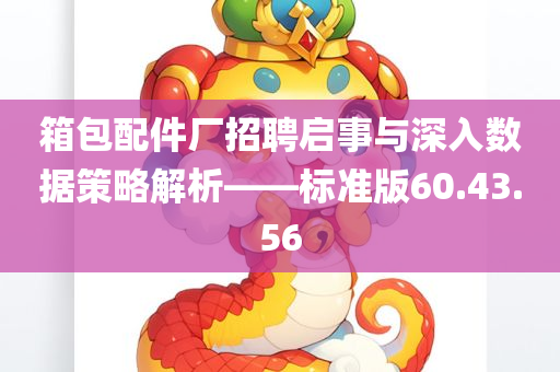 箱包配件厂招聘启事与深入数据策略解析——标准版60.43.56