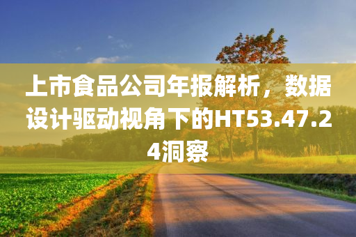 上市食品公司年报解析，数据设计驱动视角下的HT53.47.24洞察