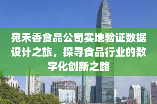 宛禾香食品公司实地验证数据设计之旅，探寻食品行业的数字化创新之路