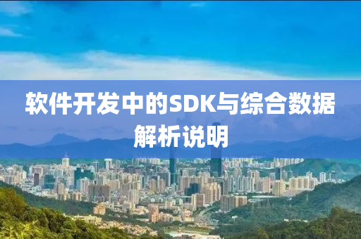 软件开发中的SDK与综合数据解析说明