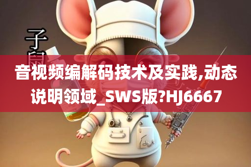 音视频编解码技术及实践,动态说明领域_SWS版?HJ6667