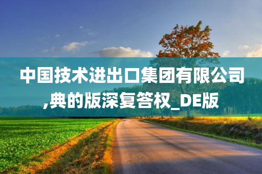 中国技术进出口集团有限公司,典的版深复答权_DE版