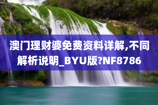 澳门理财婆免费资料详解,不同解析说明_BYU版?NF8786