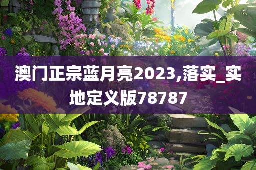 澳门正宗蓝月亮2023,落实_实地定义版78787