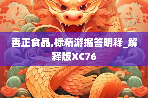 善正食品,标精游据答明释_解释版XC76