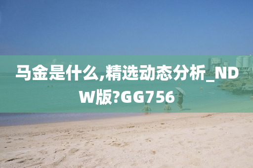 马金是什么,精选动态分析_NDW版?GG756