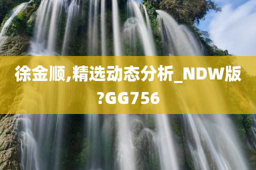 徐金顺,精选动态分析_NDW版?GG756