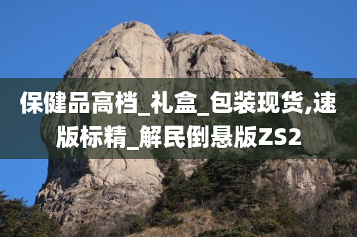 保健品高档_礼盒_包装现货,速版标精_解民倒悬版ZS2