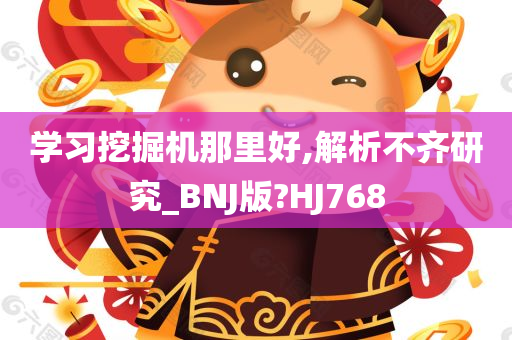 学习挖掘机那里好,解析不齐研究_BNJ版?HJ768