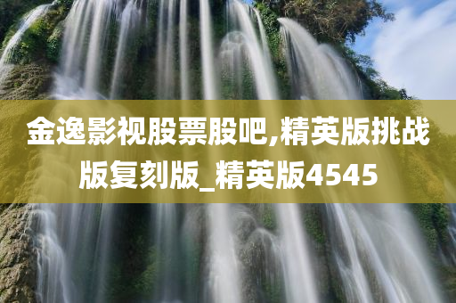 金逸影视股票股吧,精英版挑战版复刻版_精英版4545