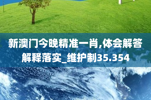 新澳门今晚精准一肖,体会解答解释落实_维护制35.354