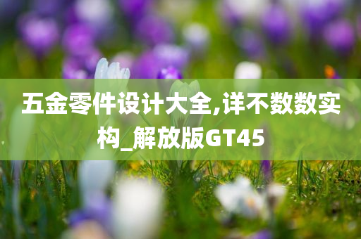 五金零件设计大全,详不数数实构_解放版GT45