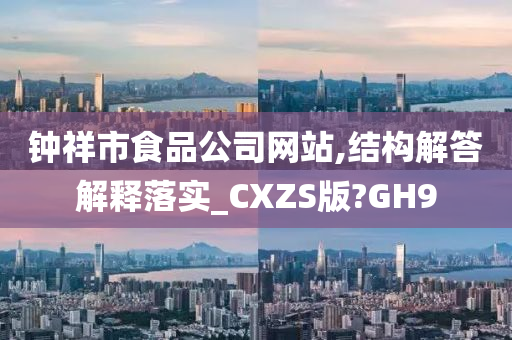 钟祥市食品公司网站,结构解答解释落实_CXZS版?GH9