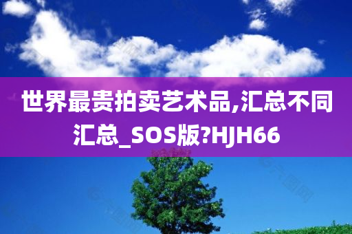 世界最贵拍卖艺术品,汇总不同汇总_SOS版?HJH66