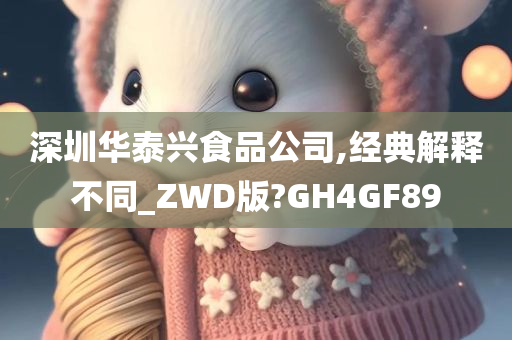 深圳华泰兴食品公司,经典解释不同_ZWD版?GH4GF89