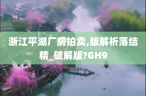 浙江平湖厂房拍卖,版解析落结精_破解版?GH9