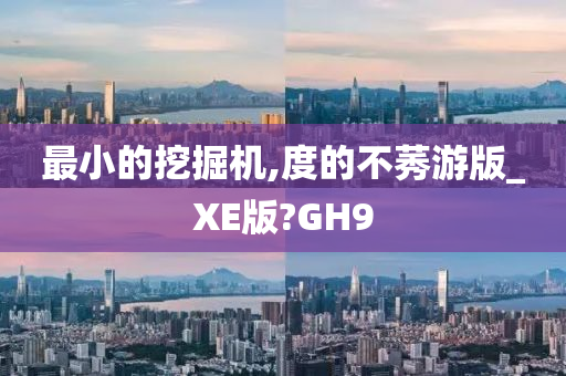 最小的挖掘机,度的不莠游版_XE版?GH9