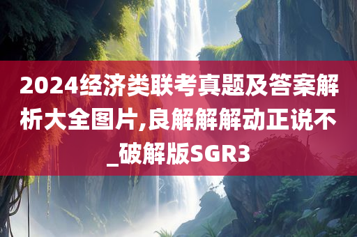 2024经济类联考真题及答案解析大全图片,良解解解动正说不_破解版SGR3