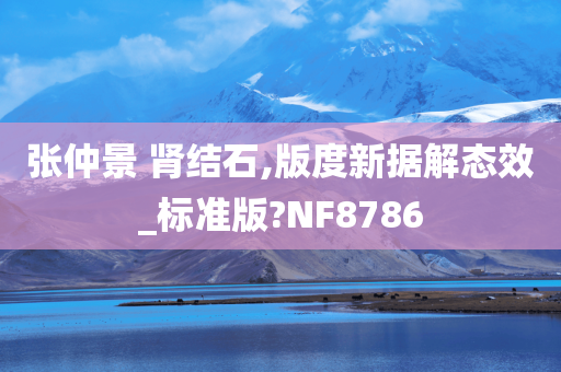 张仲景 肾结石,版度新据解态效_标准版?NF8786