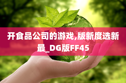 开食品公司的游戏,版新度选新最_DG版FF45