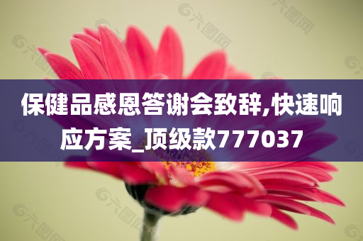 保健品感恩答谢会致辞,快速响应方案_顶级款777037