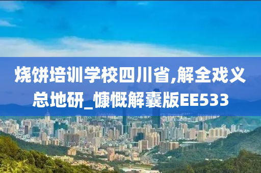 烧饼培训学校四川省,解全戏义总地研_慷慨解囊版EE533