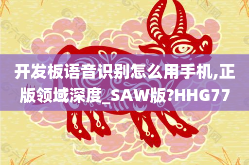 开发板语音识别怎么用手机,正版领域深度_SAW版?HHG77