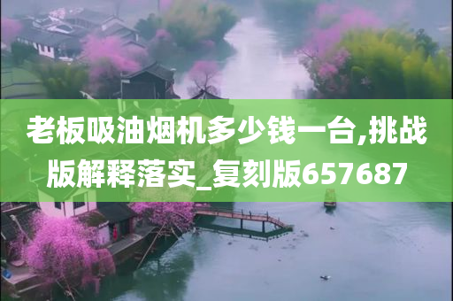 老板吸油烟机多少钱一台,挑战版解释落实_复刻版657687