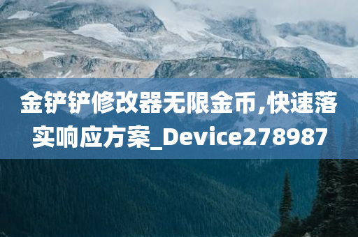 金铲铲修改器无限金币,快速落实响应方案_Device278987