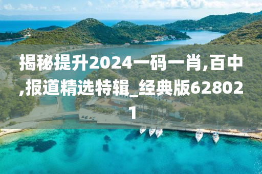 揭秘提升2024一码一肖,百中,报道精选特辑_经典版628021