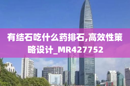 有结石吃什么药排石,高效性策略设计_MR427752