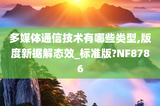 多媒体通信技术有哪些类型,版度新据解态效_标准版?NF8786