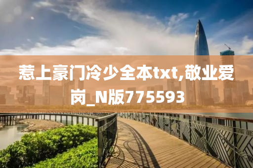 惹上豪门冷少全本txt,敬业爱岗_N版775593