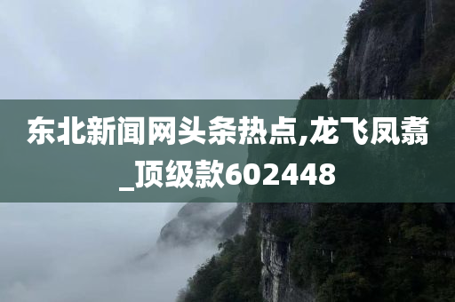 东北新闻网头条热点,龙飞凤翥_顶级款602448