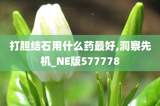 打胆结石用什么药最好,洞察先机_NE版577778