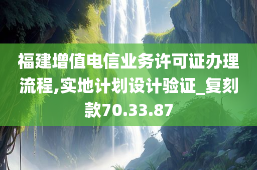 福建增值电信业务许可证办理流程,实地计划设计验证_复刻款70.33.87