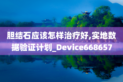 胆结石应该怎样治疗好,实地数据验证计划_Device668657