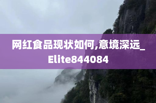 网红食品现状如何,意境深远_Elite844084