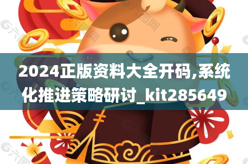 2024正版资料大全开码,系统化推进策略研讨_kit285649