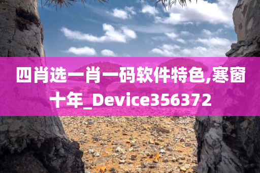 四肖选一肖一码软件特色,寒窗十年_Device356372