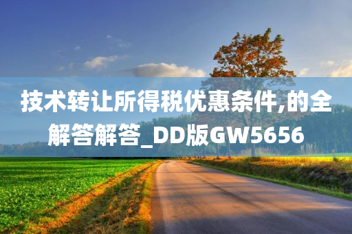 技术转让所得税优惠条件,的全解答解答_DD版GW5656