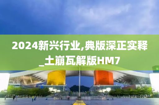 2024新兴行业,典版深正实释_土崩瓦解版HM7