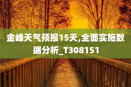 金峰天气预报15天,全面实施数据分析_T308151