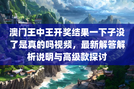 澳门王中王开奖结果一下子没了是真的吗视频，最新解答解析说明与高级款探讨