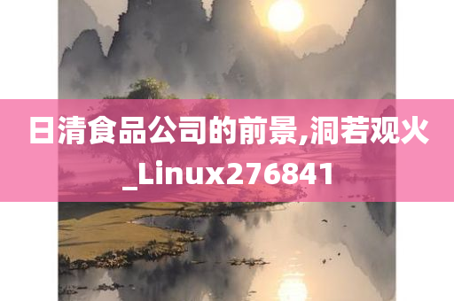 日清食品公司的前景,洞若观火_Linux276841