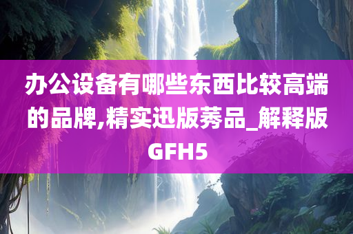 办公设备有哪些东西比较高端的品牌,精实迅版莠品_解释版GFH5