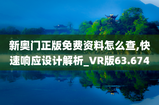 新奥门正版免费资料怎么查,快速响应设计解析_VR版63.674