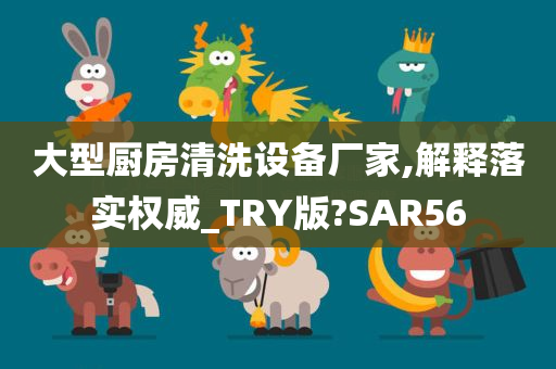 大型厨房清洗设备厂家,解释落实权威_TRY版?SAR56