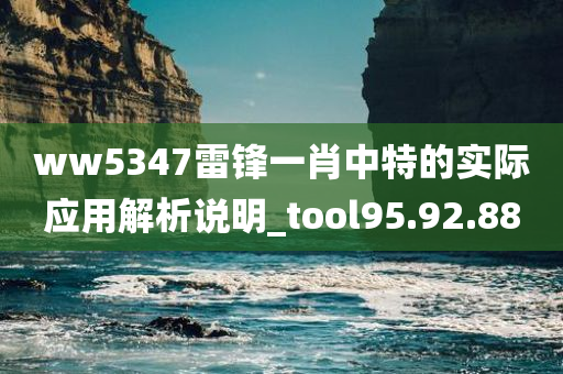 ww5347雷锋一肖中特的实际应用解析说明_tool95.92.88